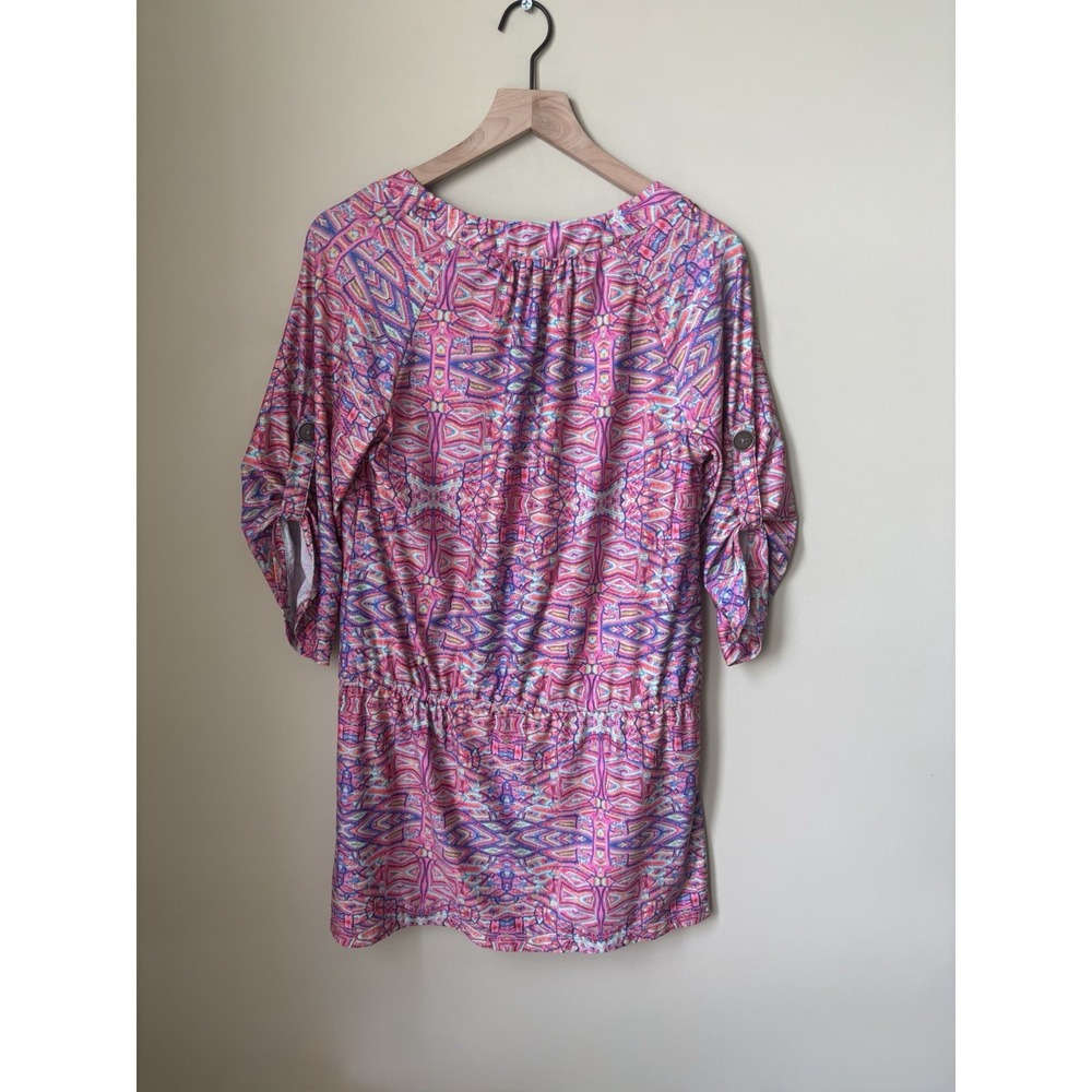 Nanette Lepore Swim Cover Up Tunic Dress Women's Small Multicolor Geometric - Picture 7 of 8